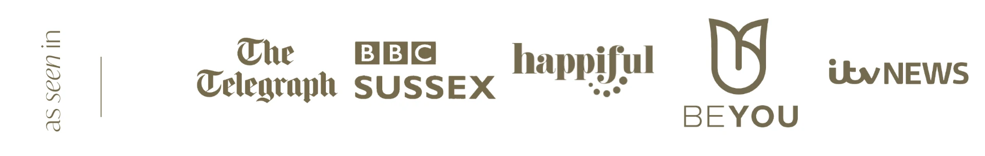 As seen in The Telegraph, BBC Sussex, happiful, BE YOU and ITV News